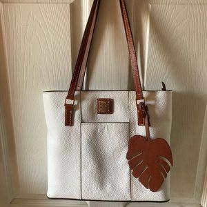 Dooney and Bourke Small White Lexington Tote